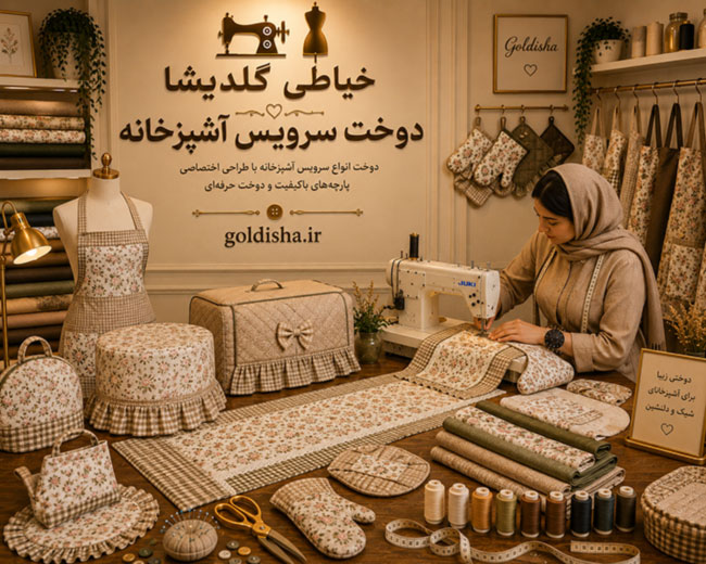 دوخت سرویس آشپزخانه